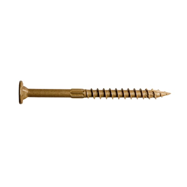 Wood Screw, 1/4 in, 15 in, Steel 50 PK